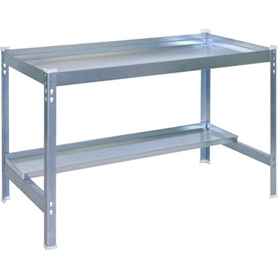 Simon Rack Potting Table, 840x900x600mm, Metallic, Planting Table Tray with Edges, Galvanized -Simon Garden Simon Rack Potting Table, 840x900x600mm, Metallic, Planting Table Tray with Edges, Galvanized -Simon Garden