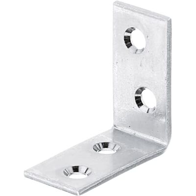 Alberts Steel Corner Bracket - 40/60mm - Durable Steel Wood Connector Alberts Steel Corner Bracket - 40/60mm - Durable Steel Wood Connector