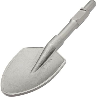 Neiko 2627 Jack Hammer Bits, 1-1/8" Hex Shank Shovel Spade Chisel Bits for Demolition Hammers, 17.5" Long, Clay Spade Bit for Electric Jackhammer, Alloy Steel, Construction, Trenching, Landscaping Neiko 2627 Jack Hammer Bits, 1-1/8" Hex Shank Shovel Spade Chisel Bits for Demolition Hammers, 17.5" Long, Clay Spade Bit for Electric Jackhammer, Alloy Steel, Construction, Trenching, Landscaping