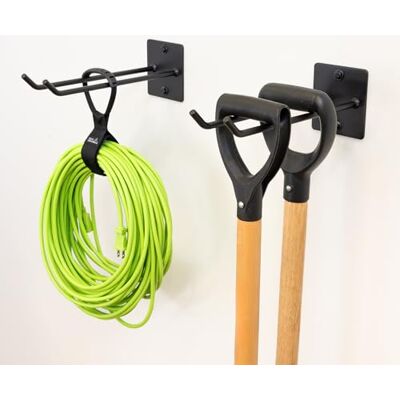 StoreYourBoard Garage Garden Tool Wall Mount Hook, Garage Organization and Storage, Shovel & Rake Hangers Yard Tool Rack, Industrial Steel Holds 50 Pounds StoreYourBoard Garage Garden Tool Wall Mount Hook, Garage Organization and Storage, Shovel & Rake Hangers Yard Tool Rack, Industrial Steel Holds 50 Pounds
