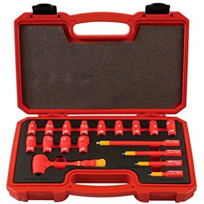 Laser 6145 Insulated Socket set - 18 piece - Socket Set Laser 6145 Insulated Socket set - 18 piece - Socket Set
