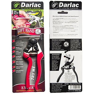 Darlac Expert Left Hand Bypass Pruner DP1631 Pruning Secateurs 25mm Cut Darlac Expert Left Hand Bypass Pruner DP1631 Pruning Secateurs 25mm Cut