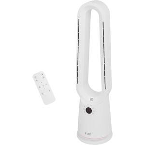 Russell Hobbs Bladeless Electric Heater & Cooling Fan 2000W with Remote Control in White, 10 Fan Speeds & 4 Modes, Hot & Cool with Touch Control and LED Display, 8-hour Timer, RHBHC2030W Russell Hobbs Bladeless Electric Heater & Cooling Fan 2000W with Remote Control in White, 10 Fan Speeds & 4 Modes, Hot & Cool with Touch Control and LED Display, 8-hour Timer, RHBHC2030W