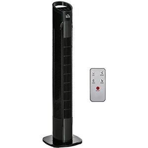 HOMCOM 31" Freestanding Tower Fan, 3 Speed 3 Mode, 7.5H Timer, Oscillating, LED Panel, Remote Control, 31 Inch Standing Fan, Black HOMCOM 31" Freestanding Tower Fan, 3 Speed 3 Mode, 7.5H Timer, Oscillating, LED Panel, Remote Control, 31 Inch Standing Fan, Black