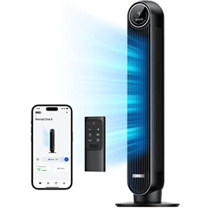 Dreo Smart Tower Fan, 28dB Silent Standing Fans for Bedroom, 25ft/s Velocity Electric Cooling Fan, 90° Oscillating Floor Bladeless Fans, Wifi/Alexa Remote Control, 4 Speeds/4Modes/8H Timer, Black Dreo Smart Tower Fan, 28dB Silent Standing Fans for Bedroom, 25ft/s Velocity Electric Cooling Fan, 90° Oscillating Floor Bladeless Fans, Wifi/Alexa Remote Control, 4 Speeds/4Modes/8H Timer, Black