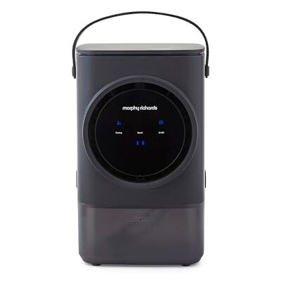 Morphy Richards Flexi Freeze 1L Rechargeable Travel & Desk Top Mini Personal Air Cooler, Rechargeable Design & 15 Hour Run Time, 4 Fan Speeds, 4 Hours Charge Time, Low Noise, Grey, 823001 Morphy Richards Flexi Freeze 1L Rechargeable Travel & Desk Top Mini Personal Air Cooler, Rechargeable Design & 15 Hour Run Time, 4 Fan Speeds, 4 Hours Charge Time, Low Noise, Grey, 823001