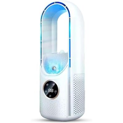 NZHBOAM 3PCS Silent Air Conditioner, Cooling Fan, Blade-Free Silent Evaporative Air Cooler, Bladeless Fan, Portable Quiet 6-Speed USB Powered Desk Table Cooling Fan For Home NZHBOAM 3PCS Silent Air Conditioner, Cooling Fan, Blade-Free Silent Evaporative Air Cooler, Bladeless Fan, Portable Quiet 6-Speed USB Powered Desk Table Cooling Fan For Home