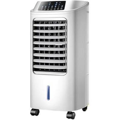 JATIBOSH Mobile Air Conditioners, 6L AC Unit Tank 60W Evaporative Air Cooler Automatic Light Off, 3 Modes 7H Timer Remote Control 3 Ice Box Quiet Cooling Fan for Home, Office. JATIBOSH Mobile Air Conditioners, 6L AC Unit Tank 60W Evaporative Air Cooler Automatic Light Off, 3 Modes 7H Timer Remote Control 3 Ice Box Quiet Cooling Fan for Home, Office.