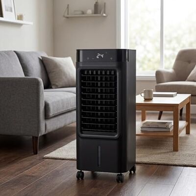 Air Pro Air Cooler 3-in-1, 8L Capacity, Remote Control, Portable Evaporative Air Cooling, 12-Hour Timer 3 Speeds, Oscillating Cooling Fan Air Cooling with Ice Packs for Home Office Air Pro Air Cooler 3-in-1, 8L Capacity, Remote Control, Portable Evaporative Air Cooling, 12-Hour Timer 3 Speeds, Oscillating Cooling Fan Air Cooling with Ice Packs for Home Office