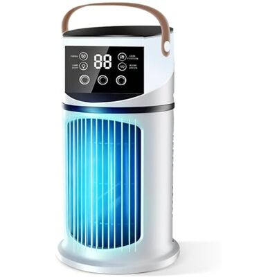 YSINOBEAR Tower Fan,4 in 1 Mobile Air Conditioner with Dehumidifier, Small Tower Fan Cooling Fan With 9 Speed Ac, Evaporative Air Cooler, 8h Timer, Mini Air Conditioner For Home Office (White) YSINOBEAR Tower Fan,4 in 1 Mobile Air Conditioner with Dehumidifier, Small Tower Fan Cooling Fan With 9 Speed Ac, Evaporative Air Cooler, 8h Timer, Mini Air Conditioner For Home Office (White)