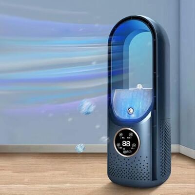 YSINOBEAR Blade-Free Silent Portable Air Conditioner,USB Personal Mini Air Conditioner with 6 Wind Speeds & 6 Timers Mini AC Unit Desktop Cooling Fan,Energy-Saving Evaporative Cooler for Home and Office (Blue) YSINOBEAR Blade-Free Silent Portable Air Conditioner,USB Personal Mini Air Conditioner with 6 Wind Speeds & 6 Timers Mini AC Unit Desktop Cooling Fan,Energy-Saving Evaporative Cooler for Home and Office (Blue)