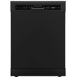Russell Hobbs Freestanding Dishwasher, Class D, 14 Place Settings, 6 Wash Programs, 24-Hour Delay Start, Auto Door Open, 1 x Height Adjustable Basket and Mini Cutlery Tray in Black, RH60DW00D2B Russell Hobbs Freestanding Dishwasher, Class D, 14 Place Settings, 6 Wash Programs, 24-Hour Delay Start, Auto Door Open, 1 x Height Adjustable Basket and Mini Cutlery Tray in Black, RH60DW00D2B