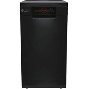 Hoover H-DISH 500 Freestanding Slimline Dishwasher, 10 Place Settings, Class E, Total Care Programme & Quick Wash, Eco Mode, Black, 45x61x85 cm HDPH 2D1049B-80 Hoover H-DISH 500 Freestanding Slimline Dishwasher, 10 Place Settings, Class E, Total Care Programme & Quick Wash, Eco Mode, Black, 45x61x85 cm HDPH 2D1049B-80