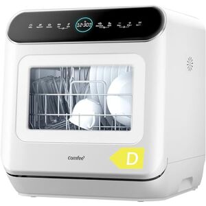 COMFEE' Table Top Dishwasher 7+3 Programs Mini Tabletop Dishwasher No Plumbing, 6L Built-in Water Tank, Hygiene Wash, Auto Door Open Drying, Baby Care, Energy Class D- White COMFEE' Table Top Dishwasher 7+3 Programs Mini Tabletop Dishwasher No Plumbing, 6L Built-in Water Tank, Hygiene Wash, Auto Door Open Drying, Baby Care, Energy Class D- White