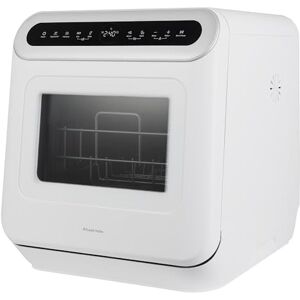 Russell Hobbs Table Top Dishwasher Mini Compact with 3 Place Settings, LED Display, Touch Control, 6 Programmes, Portable & Efficient, Self-Cleaning Function, No Plumbing in White RH3TTDW0D1W Russell Hobbs Table Top Dishwasher Mini Compact with 3 Place Settings, LED Display, Touch Control, 6 Programmes, Portable & Efficient, Self-Cleaning Function, No Plumbing in White RH3TTDW0D1W