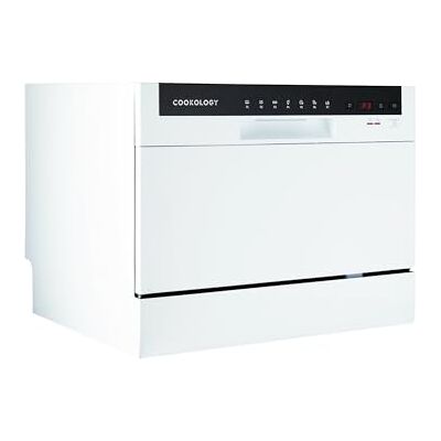 Cookology 6.5L Mini Countertop Dishwasher 6 Place Settings White 6.5L Capacity Compact Design 6 Washing Settings 7 Wash Cycles ECO Friendly Mode Ideal for Small Families Cookology 6.5L Mini Countertop Dishwasher 6 Place Settings White 6.5L Capacity Compact Design 6 Washing Settings 7 Wash Cycles ECO Friendly Mode Ideal for Small Families