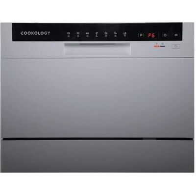 Cookology 6.5L Mini Countertop Dishwasher 6 Place Settings Silver 6.5L Capacity Compact Design 6 Washing Settings 7 Wash Cycles ECO Friendly Mode Ideal for Small Families Cookology 6.5L Mini Countertop Dishwasher 6 Place Settings Silver 6.5L Capacity Compact Design 6 Washing Settings 7 Wash Cycles ECO Friendly Mode Ideal for Small Families