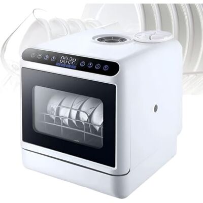 Tiuheyo Countertop Dishwasher with Built-In Water Tank,360° Dual Spray Mini Dishwasher for Apartments,Dorms,Offices and Camping Tiuheyo Countertop Dishwasher with Built-In Water Tank,360° Dual Spray Mini Dishwasher for Apartments,Dorms,Offices and Camping