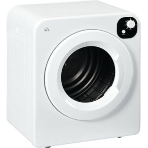 HOMCOM 6kg Vented Tumble Dryer, Freestanding, Wall Mounted, Stackable, Portable Dryer with 7 Programmers, White HOMCOM 6kg Vented Tumble Dryer, Freestanding, Wall Mounted, Stackable, Portable Dryer with 7 Programmers, White