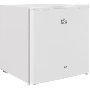 HOMCOM 46L Counter Top Fridge - Mini Fridge with Lock - Cream White HOMCOM 46L Counter Top Fridge - Mini Fridge with Lock - Cream White
