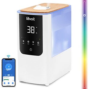 Levoit Humidifier for Bedroom Home, Smart Warm and Cool Mist Air Humidifier for Large Room, Auto Customized Humidity, Custom Light, Easy Top Fill, Essential Oil, 26dB Quiet, Voice Control, White Levoit Humidifier for Bedroom Home, Smart Warm and Cool Mist Air Humidifier for Large Room, Auto Customized Humidity, Custom Light, Easy Top Fill, Essential Oil, 26dB Quiet, Voice Control, White