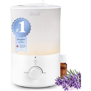 Levoit Humidifier for Bedroom, Easy Top Fill, 3L Tank for Large Rooms, Gentle Night Light, Rapid Ultrasonic Cool Mist, Essential Oil Diffuser, Ideal for Home, Nursery, Plants Levoit Humidifier for Bedroom, Easy Top Fill, 3L Tank for Large Rooms, Gentle Night Light, Rapid Ultrasonic Cool Mist, Essential Oil Diffuser, Ideal for Home, Nursery, Plants