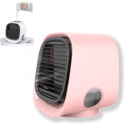 Aloka Olivia Yang AiraBreeze Air Cooler with LED Nightlight, Portable Airbreeze Fan Humidifier & Scent Dispenser, small vital breeze portable ac, Mini Ac Unit for Bedroom, Office and Camping Aloka Olivia Yang AiraBreeze Air Cooler with LED Nightlight, Portable Airbreeze Fan Humidifier & Scent Dispenser, small vital breeze portable ac, Mini Ac Unit for Bedroom, Office and Camping