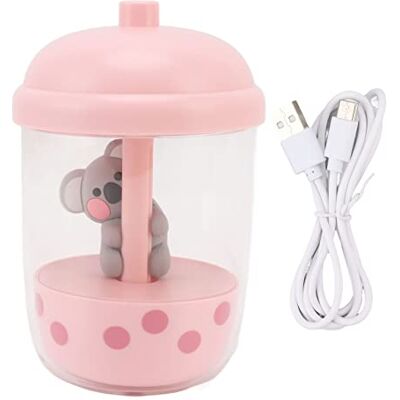 BCBBBNZO Koala Animal Portable Cool Mist Humidifier USB Desktop Humidifier Quietly Humidifies Environment Ideal for Allergies (Pink) BCBBBNZO Koala Animal Portable Cool Mist Humidifier USB Desktop Humidifier Quietly Humidifies Environment Ideal for Allergies (Pink)