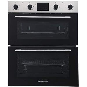 Russell Hobbs 72cm High, 60cm Wide, Stainless Steel, 92L, Built Under, Electric Fan Double Oven, RH72DEO1002SS Free 2 Year Guarantee Russell Hobbs 72cm High, 60cm Wide, Stainless Steel, 92L, Built Under, Electric Fan Double Oven, RH72DEO1002SS Free 2 Year Guarantee