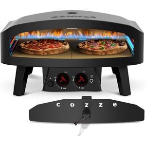cozze ® 24" Gas Pizza Oven Black Edition Large Cordierite Pizza Stone 60.3 x 59.5cm, 13kW, Fits Pizza up to Ø60cm, Door Included, 30mbar cozze ® 24" Gas Pizza Oven Black Edition Large Cordierite Pizza Stone 60.3 x 59.5cm, 13kW, Fits Pizza up to Ø60cm, Door Included, 30mbar