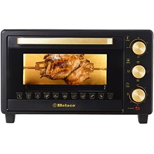 Belaco 23L Toaster Oven Tabletop Cooking Baking Portable Oven Rotiseerie1380w 60 min Timer with auto shut off 100-250° Stainless Steel Heating Tube incl. Baking Tray, Wire Rack, Handle, Rotisserie… Belaco 23L Toaster Oven Tabletop Cooking Baking Portable Oven Rotiseerie1380w 60 min Timer with auto shut off 100-250° Stainless Steel Heating Tube incl. Baking Tray, Wire Rack, Handle, Rotisserie…