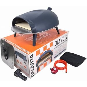 DeliVita Diavolo Gas Pizza Oven – Portable, Lightweight – Cooks Pizza in 60-90 Seconds at 450°C – Includes Folding Peel, Carry Case, Temperature Gun, and Gas Regulator – 10.5kg – Navy DeliVita Diavolo Gas Pizza Oven – Portable, Lightweight – Cooks Pizza in 60-90 Seconds at 450°C – Includes Folding Peel, Carry Case, Temperature Gun, and Gas Regulator – 10.5kg – Navy