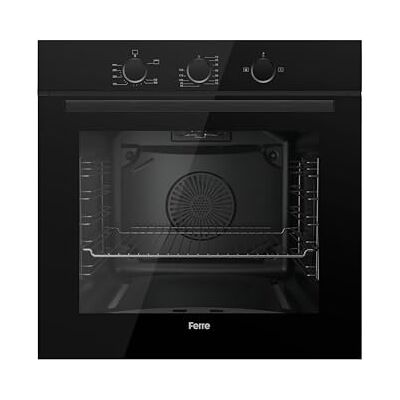 Ferre QGDMD 77DT1 CS 60cm Built-in Gas Single Oven 69L Fan & Grill Function Black Ferre QGDMD 77DT1 CS 60cm Built-in Gas Single Oven 69L Fan & Grill Function Black