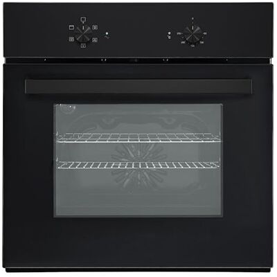 Teknix 55L, 60cm Wide, Single Electric Built-in Fan Oven and Grill in Black, Slim Depth, 5 Oven Functions, BITK263ESB Teknix 55L, 60cm Wide, Single Electric Built-in Fan Oven and Grill in Black, Slim Depth, 5 Oven Functions, BITK263ESB