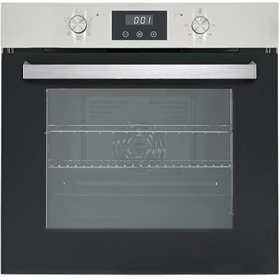 Teknix 70L, 60cm Wide, Single Electric Built-in Fan Oven and Grill in Stainless Steel, 5 Oven Functions, Digital Display, BITK264ESX Teknix 70L, 60cm Wide, Single Electric Built-in Fan Oven and Grill in Stainless Steel, 5 Oven Functions, Digital Display, BITK264ESX