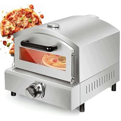 URJWAN Multi-Fuel Pizza Oven Outdoor, Portable and Gas Fired Pizza Oven with Thermometer,Gas Hose & Pizza Stone,Heats up to 1000°F,Stainless Steel Pizza Oven for Backyard or Camping URJWAN Multi-Fuel Pizza Oven Outdoor, Portable and Gas Fired Pizza Oven with Thermometer,Gas Hose & Pizza Stone,Heats up to 1000°F,Stainless Steel Pizza Oven for Backyard or Camping