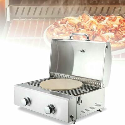 BTOIASYHF Commercial Gas Pizza Oven, 12 Inch Tabletop Pizza Machine, Multifunctional Snack Oven For Restaurants And Kitchens BTOIASYHF Commercial Gas Pizza Oven, 12 Inch Tabletop Pizza Machine, Multifunctional Snack Oven For Restaurants And Kitchens
