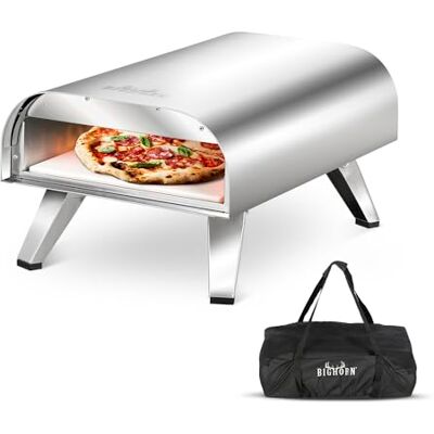 BIG HORN BIGHORN Portable gas pizza oven, foldable legs; portable pizza oven BIG HORN BIGHORN Portable gas pizza oven, foldable legs; portable pizza oven