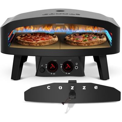 cozze ® 24" Gas Pizza Oven Black Edition Large Cordierite Pizza Stone 60.3 x 59.5cm, 13kW, Fits Pizza up to Ø60cm, Door Included, 30mbar cozze ® 24" Gas Pizza Oven Black Edition Large Cordierite Pizza Stone 60.3 x 59.5cm, 13kW, Fits Pizza up to Ø60cm, Door Included, 30mbar