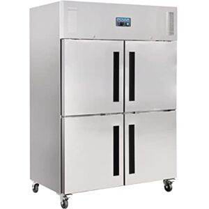 POLAR REFRIGERATION G-Series 600W Upright Double Stable Door Gastro Fridge 1200 Litre, Stainless Steel, -2°C to 5°C, 2010(H)x1340(W)x800(D)mm, 6 Shelves, Energy Rating C, Lockable Castors CW195 POLAR REFRIGERATION G-Series 600W Upright Double Stable Door Gastro Fridge 1200 Litre, Stainless Steel, -2°C to 5°C, 2010(H)x1340(W)x800(D)mm, 6 Shelves, Energy Rating C, Lockable Castors CW195