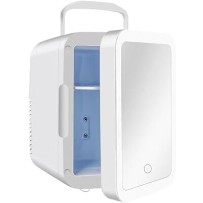 GIZNXBA Skincare Fridge, LED Light Mirror Cosmetic Refrigerator, Portable Refrigerator With Heating And Cooling Function, 4l Mini Refrigerator For Bedrooms, Cars, And Dormitories(Size:230V) GIZNXBA Skincare Fridge, LED Light Mirror Cosmetic Refrigerator, Portable Refrigerator With Heating And Cooling Function, 4l Mini Refrigerator For Bedrooms, Cars, And Dormitories(Size:230V)