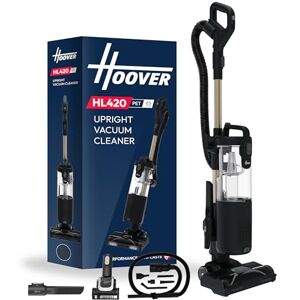 Hoover HL4 Upright Vacuum Cleaners 850W Lift-Away, Anti-Hair Wrap, Anti-Allergy with LED Headlights, 2.5L Bin, 7.6m Cord, Crevice Tool, Pet Tool and Car Tool Black/Gold HL420PTC Hoover HL4 Upright Vacuum Cleaners 850W Lift-Away, Anti-Hair Wrap, Anti-Allergy with LED Headlights, 2.5L Bin, 7.6m Cord, Crevice Tool, Pet Tool and Car Tool Black/Gold HL420PTC