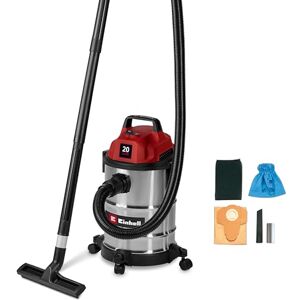 Einhell Wet and Dry Vacuum Cleaner 900W, 180 mbar suction capacity, 20 L stainless steel rollers, accessory bracket including various filters and nozzles TC-VC 2045 S Einhell Wet and Dry Vacuum Cleaner 900W, 180 mbar suction capacity, 20 L stainless steel rollers, accessory bracket including various filters and nozzles TC-VC 2045 S