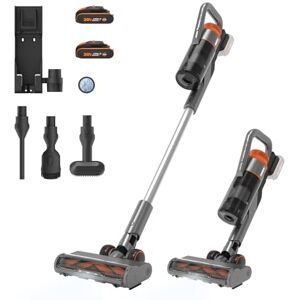 WORX WX038 20V PowerShare Cordless Stick Vacuum with Dual Battery ReadyCharge Station, LED & Cyclonic Filtration Lightweight Handheld Convertible, Pet Hair Brush & Accessories Included WORX WX038 20V PowerShare Cordless Stick Vacuum with Dual Battery ReadyCharge Station, LED & Cyclonic Filtration Lightweight Handheld Convertible, Pet Hair Brush & Accessories Included