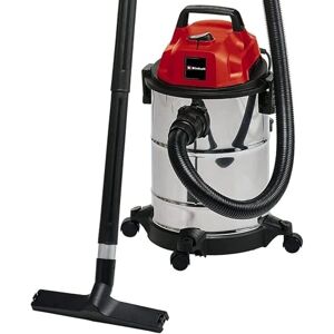 Einhell TC-VC 1820 S wet and dry vacuum cleaner (1,250 W, 20 l stainless steel tank, blow connection, 4 castors, Ø 36 mm suction hose + extension, floor nozzle, filters) Einhell TC-VC 1820 S wet and dry vacuum cleaner (1,250 W, 20 l stainless steel tank, blow connection, 4 castors, Ø 36 mm suction hose + extension, floor nozzle, filters)