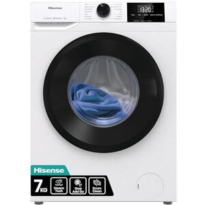 Hisense WF1G7021BW Freestanding 7 KG-Front Load Durable Inverter Washing Machine, Steam Wash-Quick Wash-15 Washing Programs-1200 RPM-White-Energy Rating B Hisense WF1G7021BW Freestanding 7 KG-Front Load Durable Inverter Washing Machine, Steam Wash-Quick Wash-15 Washing Programs-1200 RPM-White-Energy Rating B