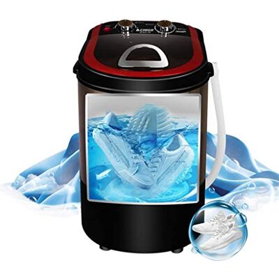 jianpanxia Automatic Mini Shoe Washing Machine, 3kg, Black, Top Load, Fully Automatic, 1-15 Minute Wash, Low dB, Shoe Washer jianpanxia Automatic Mini Shoe Washing Machine, 3kg, Black, Top Load, Fully Automatic, 1-15 Minute Wash, Low dB, Shoe Washer