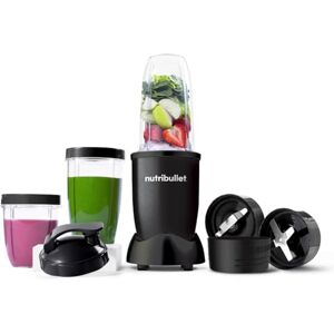 NutriBullet Mega Pack with 900W Blender & 9 Accessories Extra Powerful & Easy To Clean Blend & Crush Ice, Nuts & Frozen Fruits Smoothie Maker Black NutriBullet Mega Pack with 900W Blender & 9 Accessories Extra Powerful & Easy To Clean Blend & Crush Ice, Nuts & Frozen Fruits Smoothie Maker Black
