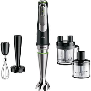 Braun MultiQuick 9 Hand Blender, Mixer, XL Food Processor, Active PowerDrive Technology, Multifunctional Bowl with 0.6L Capacity, 1200W, MQ9187XLI, Black Braun MultiQuick 9 Hand Blender, Mixer, XL Food Processor, Active PowerDrive Technology, Multifunctional Bowl with 0.6L Capacity, 1200W, MQ9187XLI, Black