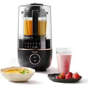 Panasonic MX-HG4401KXC Blender & Soup Maker, 1.2L, 800W, Hot & Cold, 9 Auto Modes, 10 Speed Settings, Delay Timer, Keep Warm, Auto Cleaning, Quiet Function, Black & Rose Gold Panasonic MX-HG4401KXC Blender & Soup Maker, 1.2L, 800W, Hot & Cold, 9 Auto Modes, 10 Speed Settings, Delay Timer, Keep Warm, Auto Cleaning, Quiet Function, Black & Rose Gold